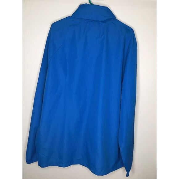 Elevate Mens Full Zip Windbreaker size 2XL Hooded Blue Lightweight Packable XXL - Picture 7 of 12